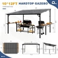 thumbnail image 5 of Leukture 10ft Wall Mounted Lean to Metal Awnings Bar Counter Accessories (No Awning), 5 of 5