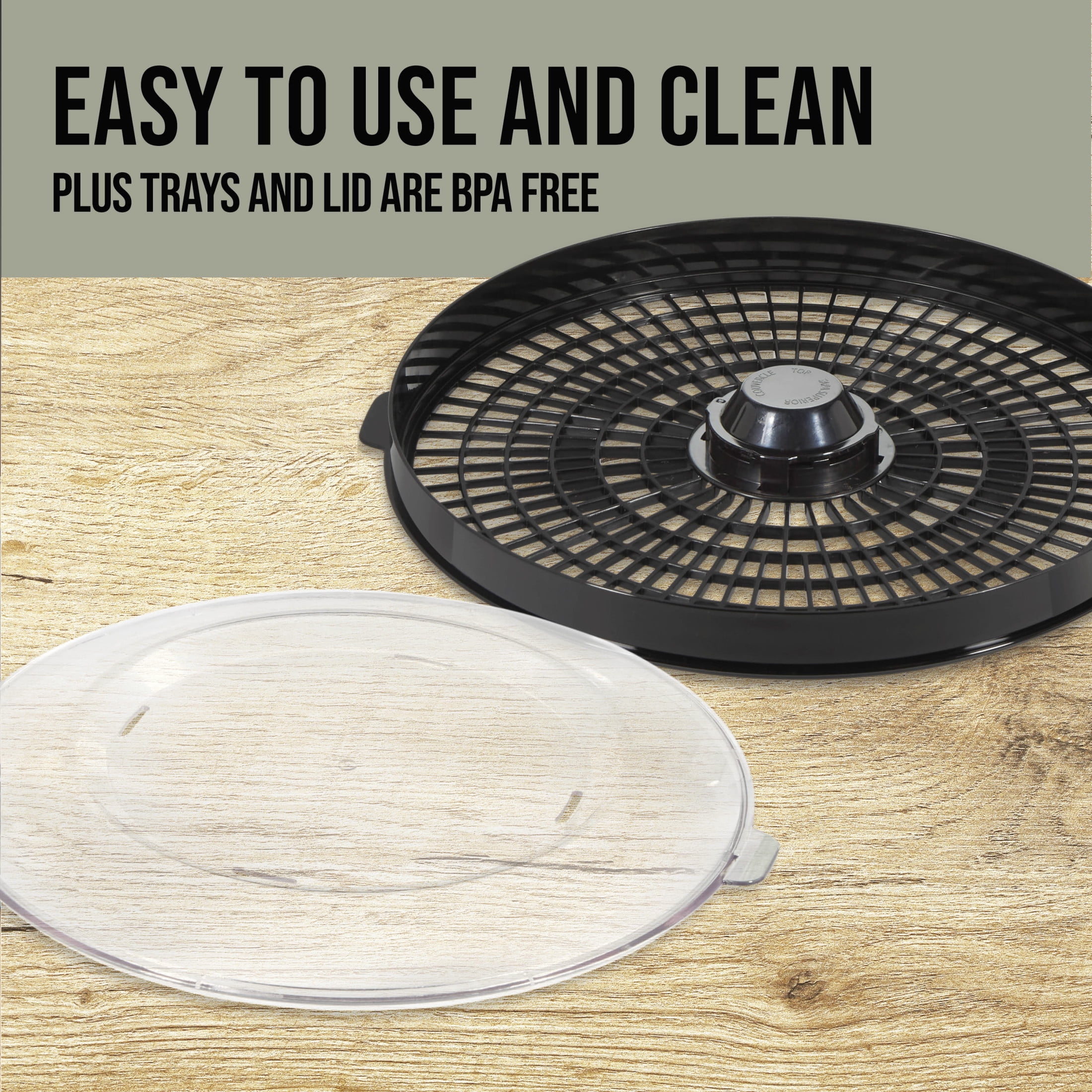Mossy Oak 4 Tray Electric Food Dehydrator with Digital Timer, Adjustable Thermostat, 500 Watts