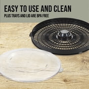 Mossy Oak 4 Tray Electric Food Dehydrator with Digital Timer, Adjustable Thermostat, 500 Watts