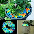thumbnail image 6 of Glow in The Dark Rocks Outdoor, 500 pcs Blue Solar Rocks for Landscaping, Outdoor Decor Glow in The Dark Stones, Glowing Pebbles for Garden Backyard Patio Lawn Path, Powered by Sunlight, 6 of 10