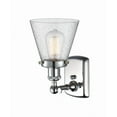 thumbnail image 3 of 916-1W-PC-G64 Innovations Lighting Cone - 1 Light Wall Sconce In Industrial Style-11 Inches Tall and 6 Inches Wide-Polished Chrome Finish-Seedy Glass, 3 of 3