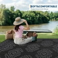 thumbnail image 3 of Ataucjin 8x10 Waterproof Plastic Straw Rug,Outdoor Rug Waterproof Plastic Straw Rug, Foldable Portable Camping Mat, Large Outdoor Rug Reversible Geometric Patio Carpet, Easy-to-Clean Foldable Lightwei, 3 of 8