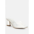thumbnail image 6 of Clear Flirt Clear Strap Slip On Heel Sandals, 6 of 6