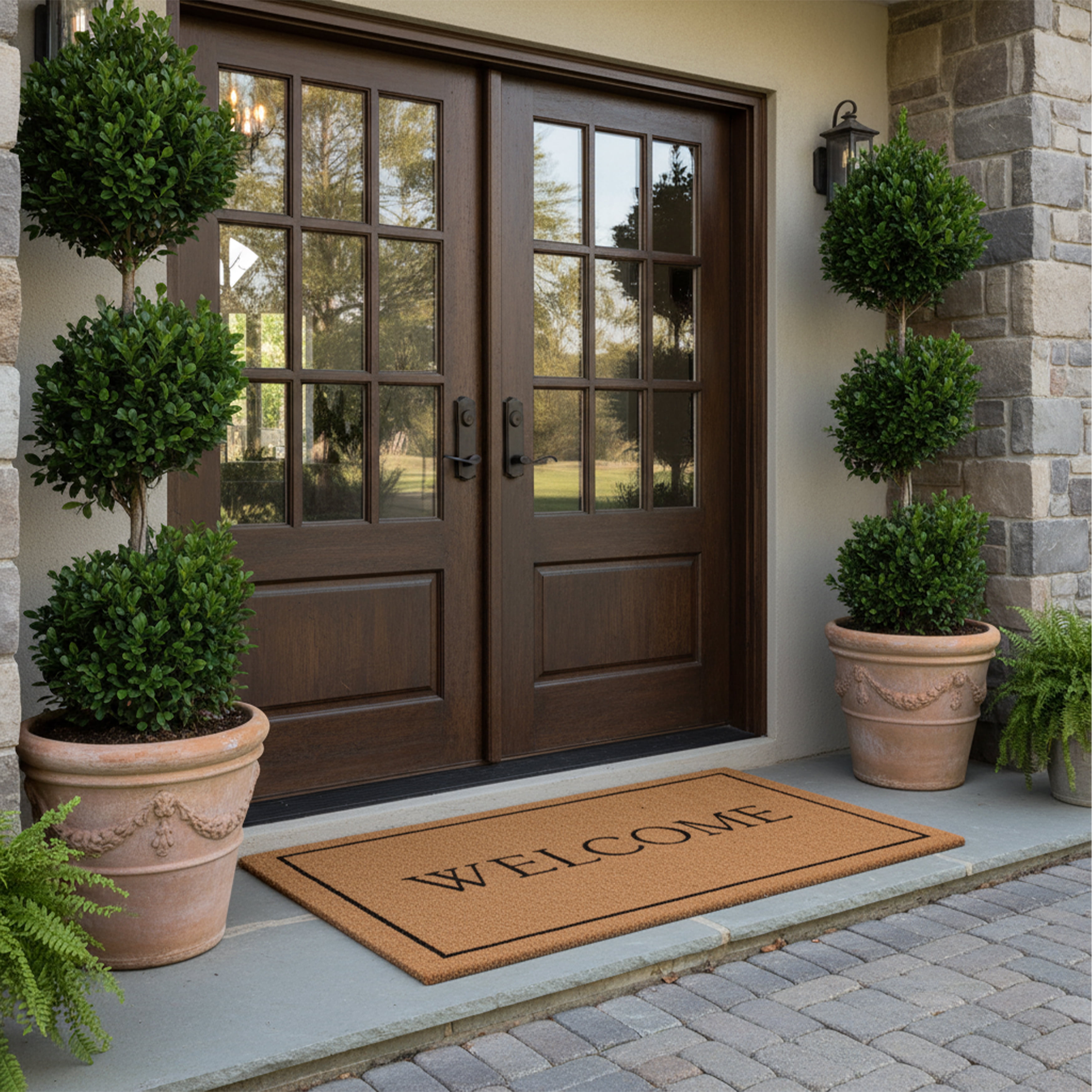 Welcome Border Doormat