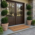 thumbnail image 3 of Calloway Mills 104813048 30 x 48 x 1.5 in. Welcome Border 100 Percent Coir Rectangular Doormat, Natural & Black, 3 of 6