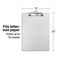 thumbnail image 2 of Staples Aluminum Clipboard Letter Size Silver 3/Pack ST28530/28530VS, 2 of 6