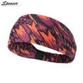 thumbnail image 2 of Spencer 3 Pack Men Women Sports Sweatband Elastic Wicking Non Slip Headbands for Running Yoga Travel Fitness Headscarf "#B", 2 of 9