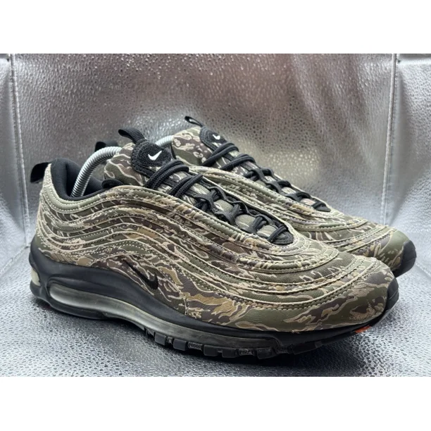 Ni - ke RARE ?? Sz 10 Ni - ke Air Max 97 Country Camo Tiger USA AJ2614-205 Medium Olive