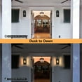 thumbnail image 4 of C Cattleya 2-Pack 12.5in. Dusk to Dawn Outdoor Wall Lantern Sconce with Built-in Outlet, 4 of 7