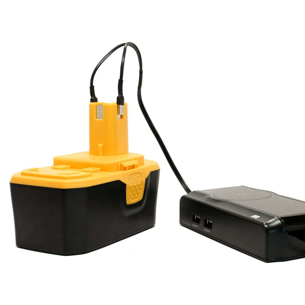 Ryobi 18V Battery and Charger Replacement Compatible with Ryobi P100