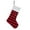 Red, variant on Christmas Stockings, Christmas Gift Bags, Large Knitted Christmas Stocking with Button and Rope, Red Cloth Stocking 47x27x17cm, Embroidered Cozy Holiday Decoration, Durable and Warm