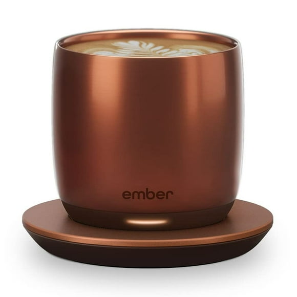 Ember Temperature Control Smart Cup, 6 oz, App-Controlled Heated Coffee Cup, Espresso Mug with 90 Min Battery Life, Copper