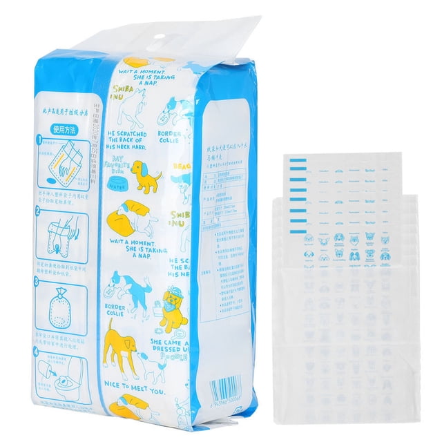 50 bolsas portátiles degradables solubles en agua para excrementos de perro, papel ecológico para desechos de mascotas