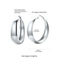 thumbnail image 6 of U7 Women Hoop Earring Chunky 60mm Earring Stainless Steel Earrings Collection Christmas Birthday Gift for Daughter Wife, 6 of 7
