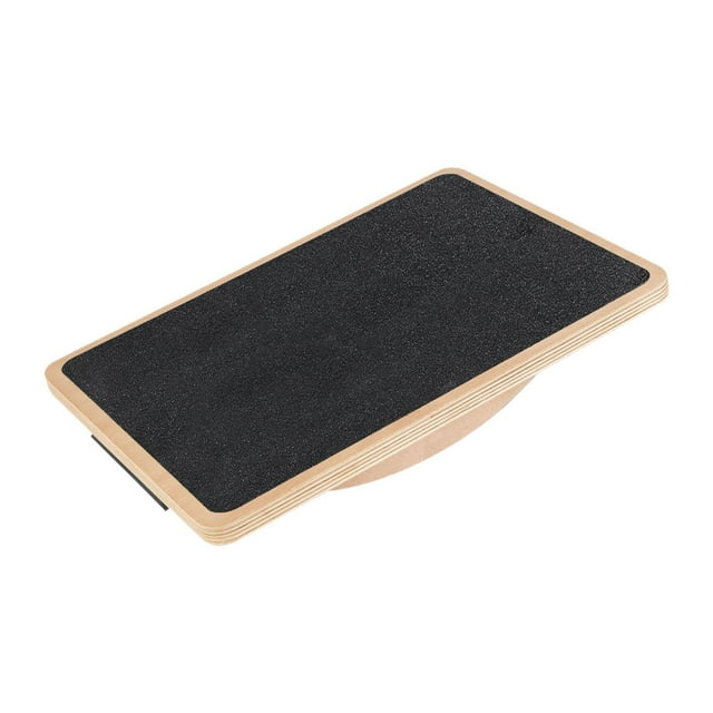 Lipstore Wood Wobble Balance Board Core Training Portable Birthday Gift Non Slip Wobble Board Balance for Exercise Office