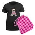 thumbnail image 5 of CafePress - Girly Bulldog Women's Dark Pajamas - Women's Short Sleeve Print T-Shirt and Pants Dark Cotton Pajama Set, 5 of 7