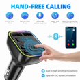 thumbnail image 4 of KLYNE - Bluetooth 5.0 Fm Radio Kit Car Wireless Transmitter Adapter 2Usb Fast Charger, 4 of 5
