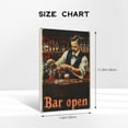 thumbnail image 4 of 8x12 inch Canvas For Painting Bartender ‘bar Open’ Slogan,Classic Bar,Tavern Wall Decor Posters & Prints,Charm Bartender Vintage Style Paintings Canvas,Gift For Wine Lover,Kitchen,Tavern,Bar, 4 of 6