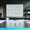 thumbnail image 6 of Yearly 34"x46" Glass Whiteboard Calendar Planner White Board 12 Month Dry Erase Calendar for Wall Glass Calendar Whiteboard Large Wall Calendar, 6 of 6