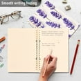 thumbnail image 4 of FORMRS 1-Subject Spiral Notebook 8" x 5" College Ruled 60 Refillable Sheet A5 Hard Cover, 2 Pack, Lavender Pattern, 4 of 7