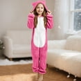 thumbnail image 2 of Byoo Toddler Girls Fleece Outfit Soft Full Sleeve Zip Up Romper Sleepwear Comfortable Holiday Kids Jumpsuit Nightwear, 2 of 5