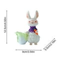 thumbnail image 3 of Outdoor Planters Qwtwty Art Bunny Planter Resin Statue Cute Shaped Flower Pot for Garden Patio Yard or Porch Decor, 3 of 5