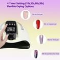thumbnail image 2 of WOORNIGOJIN 280W UV LED Nail Lamp for Gel Polish, 66 Beads & 4 Timer Settings, 2 of 6