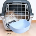 thumbnail image 6 of perfeclan 2x Crate Dog Bowls Water Feeder Dish Easily to Mount Slow Feeding for Wire Cages or Crates for Birds Small Dogs Rabbit Cat Pets Blue, 6 of 9