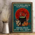 thumbnail image 1 of Carteles de Halloween Retro de gato negro de los años 80 en un mundo lleno de princesa Be A Witch, pintura en lienzo, arte de pared Vintage, decoración del hogar para habitación, 1 of 4