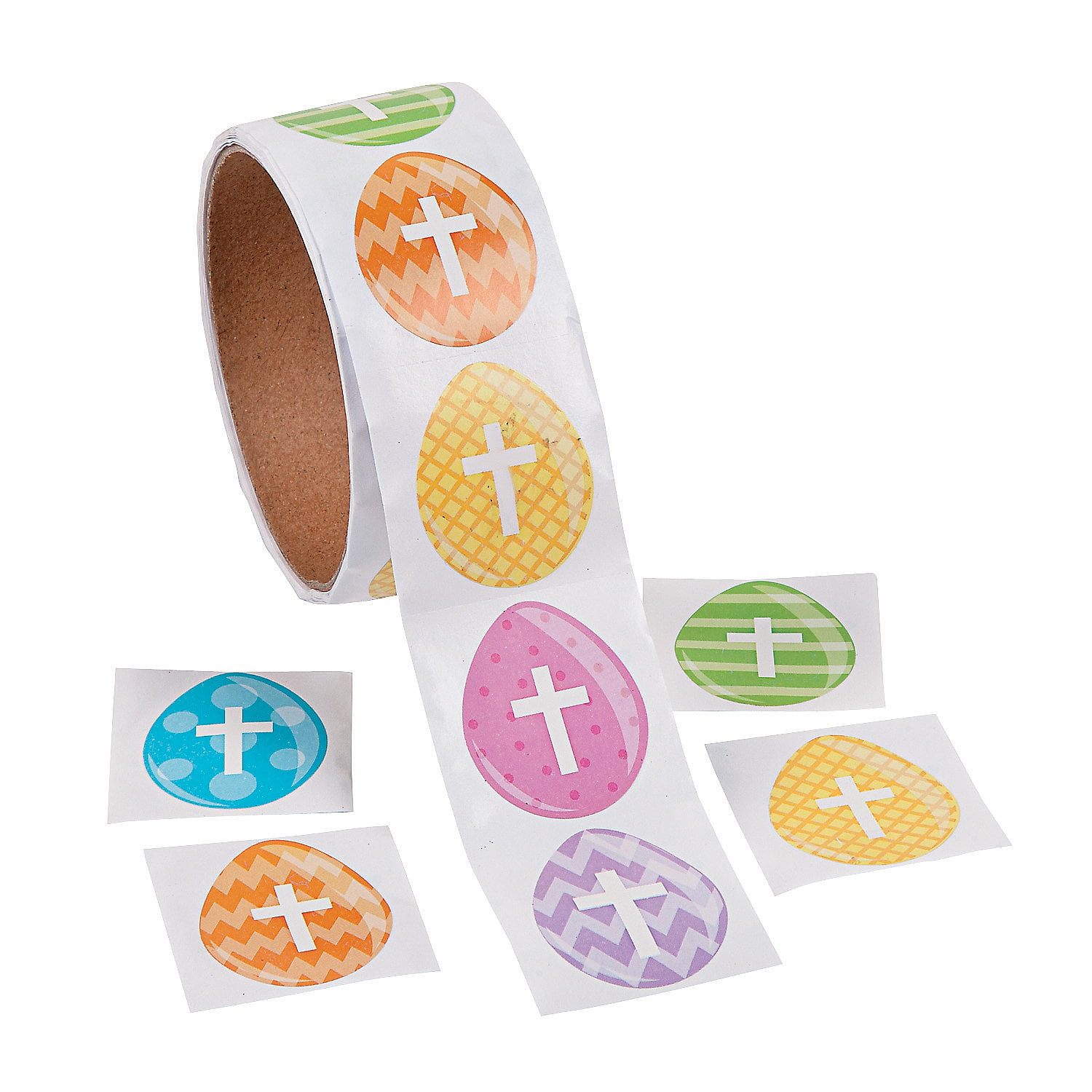 Easter Egg Cross Roll Stickers Stationery 1 Piece