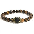 thumbnail image 6 of Cross-border new charming men's bracelet fashion luxury alloy crown tiger eye stone bead bracelet jewelry men, 6 of 25