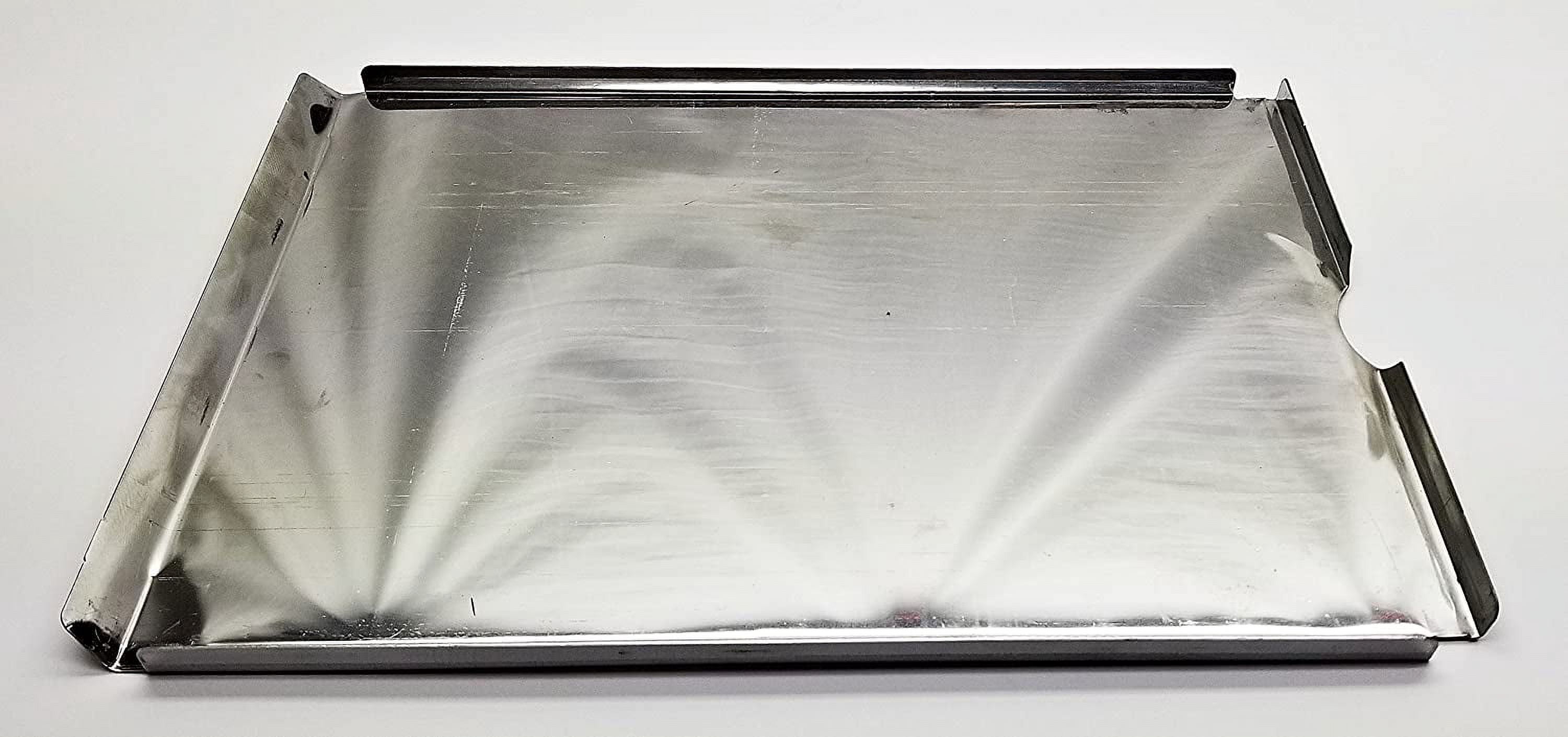 Davy Crockett Single Piece Grease Tray, Stainless Steel