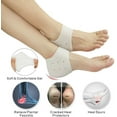 thumbnail image 3 of 4 Pcs Unisex Heel Protectors Insoles Cracked Feet Care Socks Sleeve Silicone Gel, 3 of 7