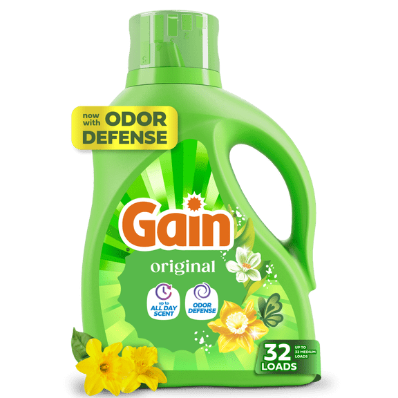 Gain Laundry Detergent Liquid, Original 42oz, 42 fl oz, 32 loads