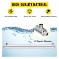 thumbnail image 1 of VEVOR Filtro esterilizador purificador de agua UV, filtro de agua con luz UV para purificación de agua en toda la casa, 12 GPM 110 V 55 W, 3 lámparas UV + 2 fundas de cuarzo, 1 of 8