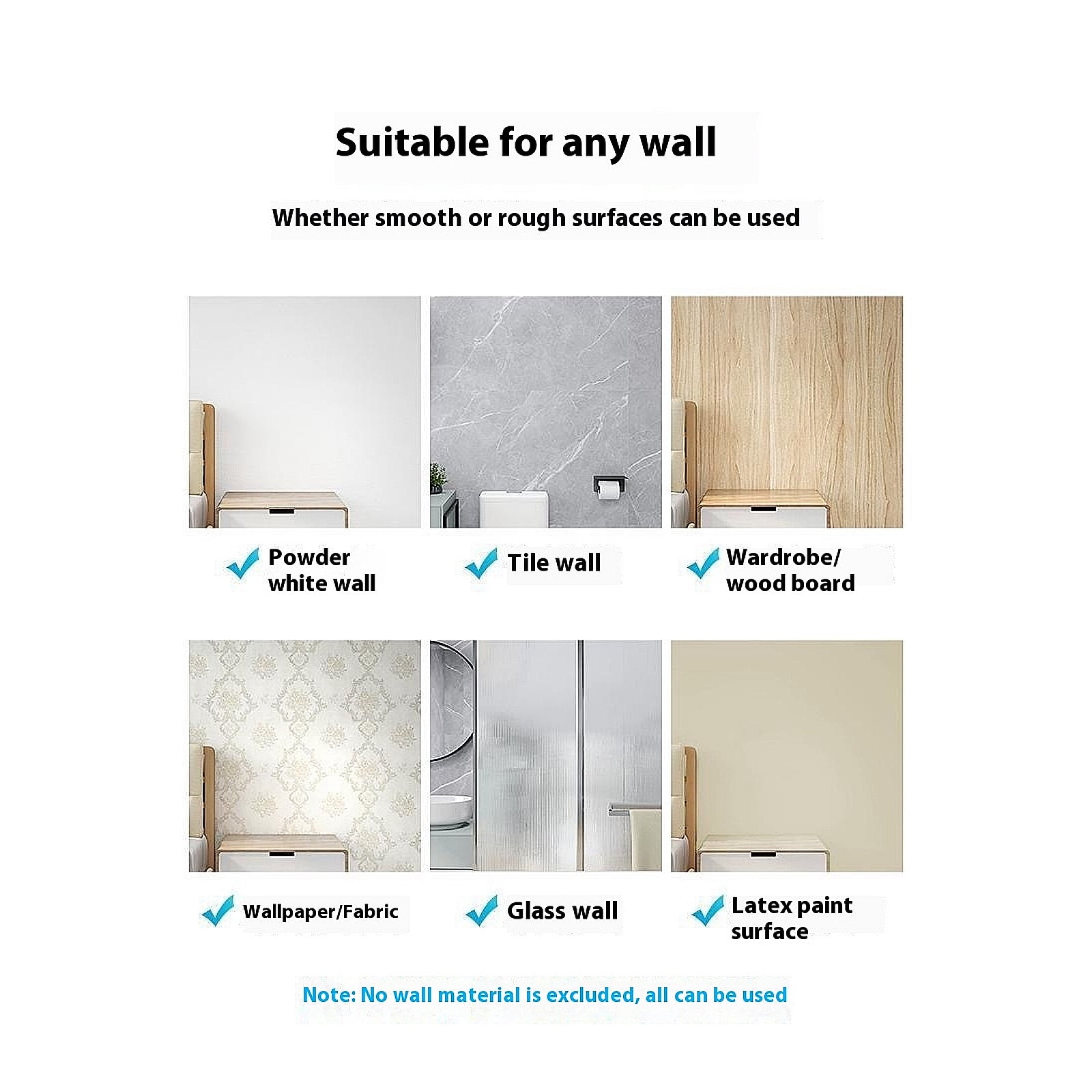Curtain Rods 53 To 98, 0.86" White Adjustable Window Rods, Heavy Duty No Drill Curtain Rods with End Caps, Modern Style Indoor Outdoor Tension Curtain Rod For Patio Bedroom