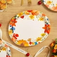 thumbnail image 3 of Caltero 50 PCS Fall Party Paper Plates, Disposable Plates Dinnerware for Party Supplies, 3 of 8