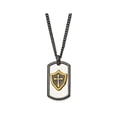 thumbnail image 1 of Mens Stainless Steel Hero Dog Tag Pendant Necklace with Chain (24 Inches), 1 of 4