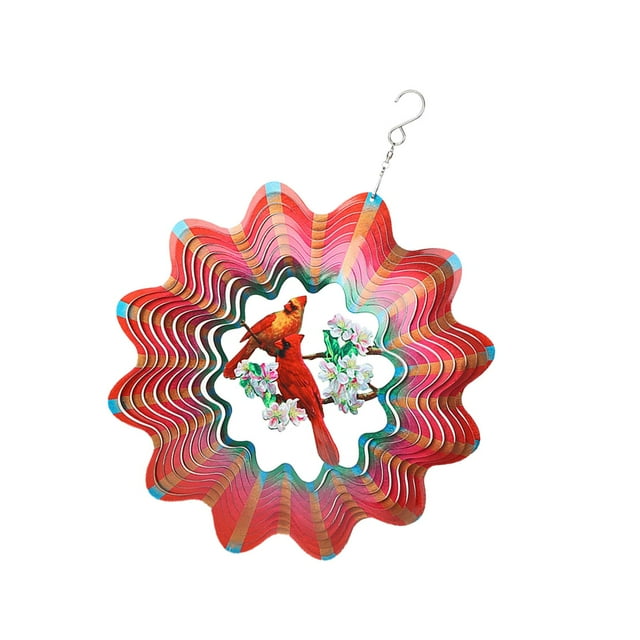 Colibrí de Carillón de Viento DYNWAVEMX Acero Inoxidable Rojo Campanas de Viento