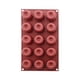 thumbnail image 2 of Molde de silicona para cupcakes de 15 cavidades | Moldes de grado alimenticio para magdalenas, pasteles y chocolate | Moldes redondos antiadherentes flexibles de 15 piezas para pasteles, 2 of 6