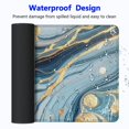 thumbnail image 4 of Mouse Pad, Cyan Blue Marble Mouse Pad, Washable Square Cloth Mousepad for Office Laptop, Non-Slip Rubber Base for Wireless Mouse for Computer Desk, 4 of 6
