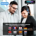 thumbnail image 6 of 2025 AI Language Translator Earbuds Real Time OWS 3-in-1 Translation Earphones 144 Languages & Accents Bluetooth 5.4 Headphones and Long Battery Life Ideal for Travel and Business Headsets, 6 of 7
