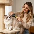thumbnail image 4 of Double-Sided Undercoat Deshedding Comb,2-in-1 Knot Detangler and Removal Brush,Stainless Grooming Tool for Dogs Cats,Shedding Mat Remover, 4 of 6