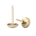thumbnail image 4 of Uxcell 9mm Dia 17mm Height Gold Tone Round Thumb Nail Tacks 50 Pack, 4 of 5