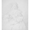 thumbnail image 2 of Johannes Samuel Otto 12x14 Gold Ornate Wood Frame and Double Matted Museum Art Print Titled - Portrait of a Woman (1839), 2 of 4