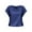 BU2, variant on Hiiyo Women's Short Sleeved Satin Shirt Solid Color Relaxed Fit Casual Tee(S-XXL)