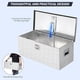 thumbnail image 5 of 36 - 15 - 15 pulgada heavy - duty aluminum truck tool box con lock y 2 compartments, designed para pickup truck cama y rv trailers, 5 of 10