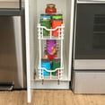 thumbnail image 5 of Household Essentials Glidez Multipurpose Paint-Finished Steel Pull-Out Storage Organizer with Plastic Liners for Under Cabinet - 2-Tier Design - Fits Standard Size Cabinet or Shelf, White, 5 of 13