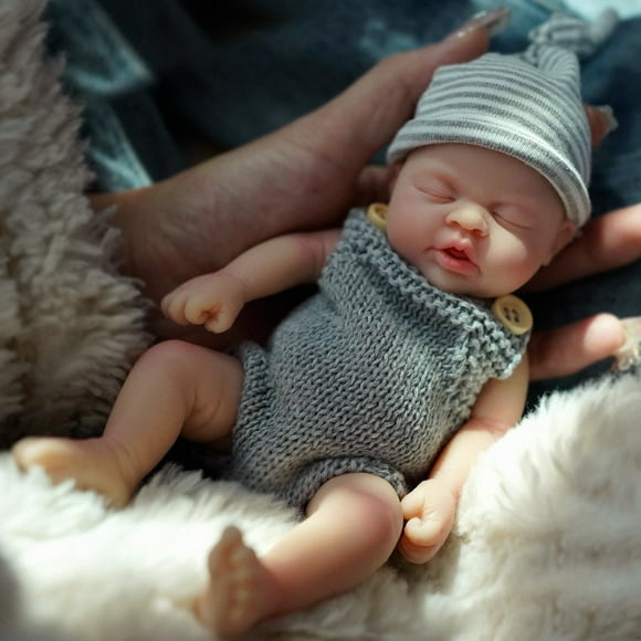 Muñeca de silicona MYREBABY Anne de 7 cm para niña prematura