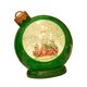 thumbnail image 1 of Bola de nieve navideña, bola de cristal navideña, regalo, decoración navideña en miniatura verde, 1 of 9